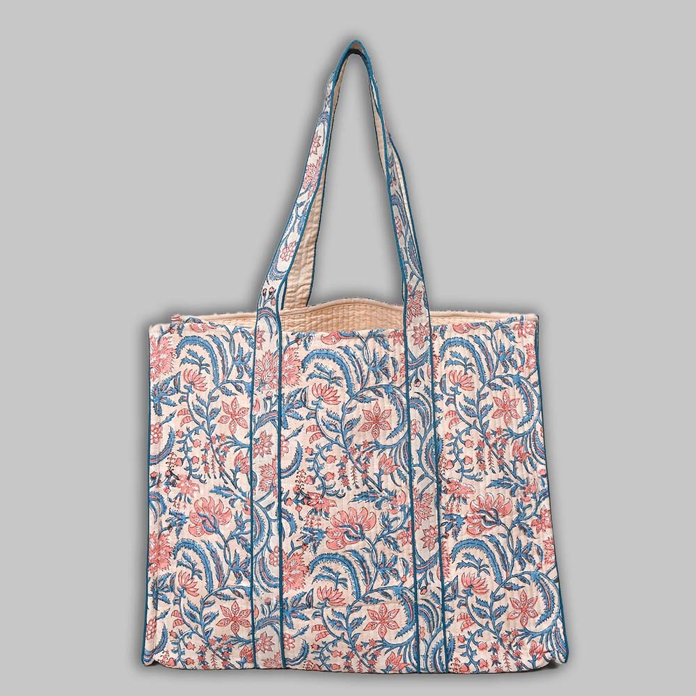 Cotton Hand Bag, Indian Hand Printed Tote Bags, Women hand bags, Tote bags for Girls, Fashion Tote bags, Printed Tote Bags