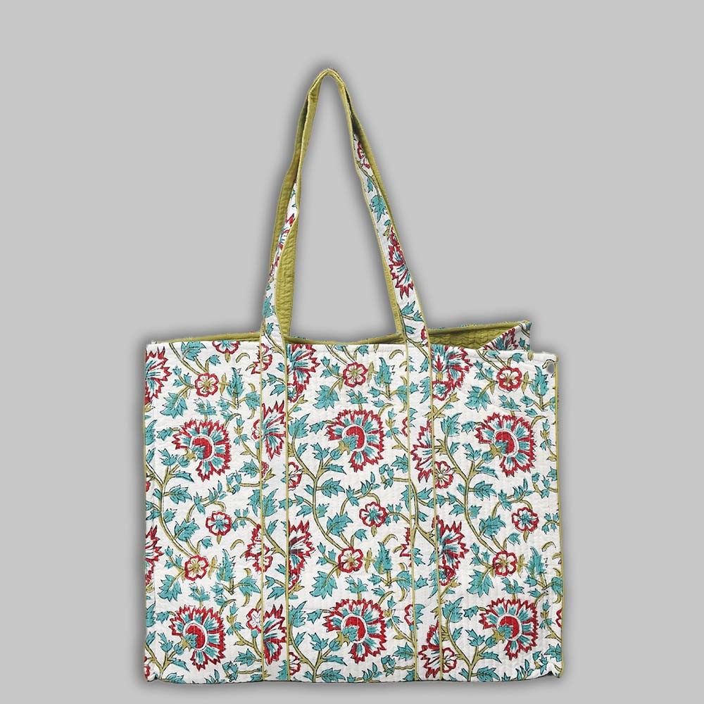 Cotton Hand Bag, Indian Hand Printed Tote Bags, Women hand bags, Tote bags for Girls, Fashion Tote bags, Printed Tote Bags