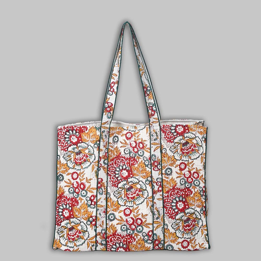 Cotton Hand Bag, Indian Hand Printed Tote Bags, Women hand bags, Tote bags for Girls, Fashion Tote bags, Printed Tote Bags