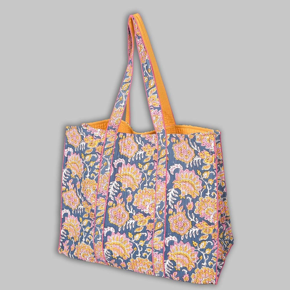 Cotton Hand Bag, Indian Hand Printed Tote Bags, Women hand bags, Tote bags for Girls, Fashion Tote bags, Printed Tote Bags