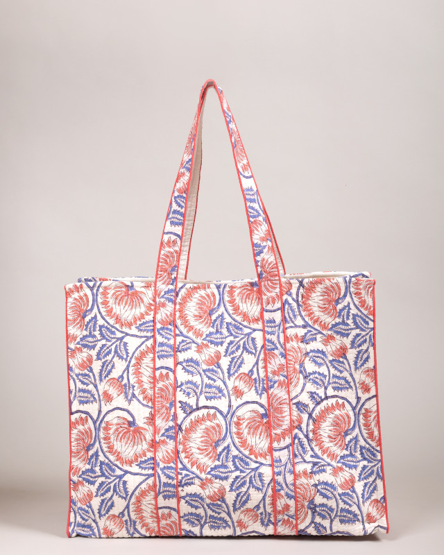 Cotton Hand Bag, Indian Hand Printed Tote Bags, Women hand bags, Tote bags for Girls, Fashion Tote bags, Printed Tote Bags